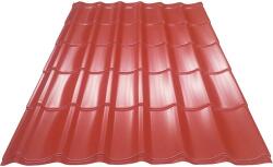 Bravo Țiglă metalică Bravo 1200x1850x0, 4 mm cărămiziu RAL 3011 (A13011CC005)