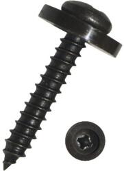 Dresselhaus Șuruburi pentru tablă cu cap bombat cruce și șaibă Dresselhaus 3, 9x22 mm oțel inox A2 brunat, 100 bucăți (0/3430/083/ 3,9/ 22/ /74)