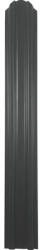 SMART Şipcă metalică gard Bravo 1250x90x0, 40 mm gri antracit lucios RAL 7016 (J17016CC125)