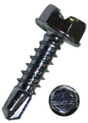 Dresselhaus Șuruburi universale autoforante cu cap hexagonal și flanșă Dresselhaus 4, 2x13 mm DIN7504 oțel zincat, 100 bucăți (0/6034/001/4,2X13/02)