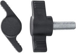 Dresselhaus Șuruburi metrice cu 2 aripi de strângere Dresselhaus 8x14 mm plastic negru, 20 bucăți (0/4964/705/8/14/17)