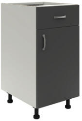 haaus Corp inferior bucătărie 40 cm, 1 ușă 1 sertar, alb/antracit (912680)