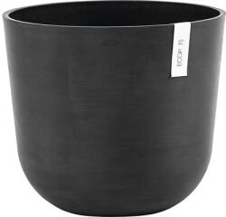 Ecopots Ghiveci Ecopots Oslo plastic Ø 35 cm H 30, 5 cm gri închis (OSL.35.DG)