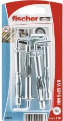 Fischer Befestigungssysteme Ancore metalice cu cârlig Fischer HM Ø10x65 mm, filet metric M5, 4 bucăți, pentru perete fals (90926)