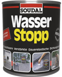 Soudal Pastă hidroizolantă SOUDAL Wasser Stop pentru repararea acoperișului, jgheaburilor și scurgerilor 750 g (105910)