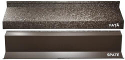 SMART Şipcă metalică gard orizontală tip jaluzea Bravo Smart BigStone 2000x120x0, 50 mm maro închis RAL 8019 (J28019BS200)