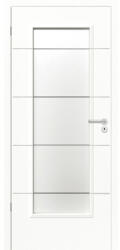 CLASSEN Foaie de ușă Classen Discovery 1 alb CPL MDF 203, 5x84, 4 cm stânga (10026)
