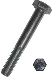 Dresselhaus Șuruburi metrice cu cap hexagonal Dresselhaus UNC 5/16" x 2" (asemănător DIN931) oțel zincat, pas metric american, 25 bucăți (0/4756/001/516X2/17)