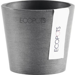 Ecopots Ghiveci Ecopots Amsterdam Mini plastic Ø 8 cm H 7 cm gri (AM.8.GR)