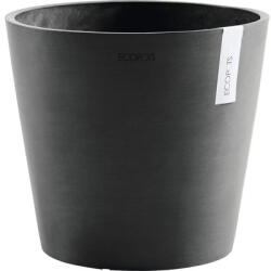 Ecopots Ghiveci Ecopots Amsterdam cu sistem de irigare plastic Ø 40 cm H 35 cm gri închis (AMWR.40.DG)