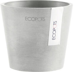 Ecopots Ghiveci Ecopots Amsterdam Mini plastic Ø 10, 5 cm H 9, 2 cm alb-gri (AM.10.WG)