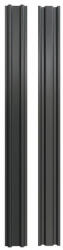 Bravo Șipcă metalică gard Bravo dublu vopsită 2000x90x0, 60 mm maro închis semi-mat RAL 8019 (J18019HI620)