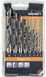Alpen Burghie lemn Alpen Ø3-10 mm, set 8 piese (600092100) Burghiu