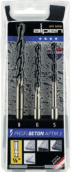 Alpen Burghie beton Alpen Ø5-8 mm, set 3 piese (101803100) Burghiu