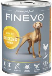 FINEVO Hrană umedă pentru câini FINEVO Active cu pui și morcov 400 g (87320)