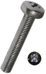Dresselhaus Șuruburi metrice cu cap bombat cruce Dresselhaus 6x30 mm DIN7985 oțel inox A2, 100 bucăți (0/3421/0/6x30/51)