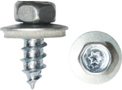 Dresselhaus Șuruburi pentru acoperiș cu cap hexagonal Torx și șaibă cauciuc EPDM Dresselhaus 6, 5x32 mm oțel zincat, 100 bucăți (0/6520/001/ 6,5/ 32/ /02)