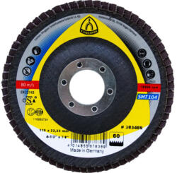 Klingspor Disc lameral frotal Klingspor SMT 104 Ø115x22, 23 mm granulație 60, pentru metal (383489)