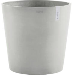 Ecopots Ghiveci Ecopots Amsterdam cu sistem de irigare plastic Ø 50 cm H 43, 8 cm alb-gri (AMWR.50.WG)