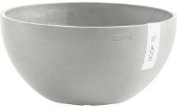Ecopots Ghiveci Ecopots Brussels plastic Ø 30 cm H 14 cm alb-gri (BR.30.WG)