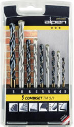 Alpen Burghie metal și zidărie Alpen Ø3-8 mm, set 9 piese (802122100) Burghiu