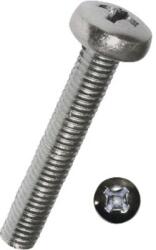 Dresselhaus Șuruburi metrice cu cap bombat cruce Dresselhaus 3x10 mm DIN7985 oțel inox A2, 100 bucăți (0/3421/000/ 3,0/ 10,0/ /02)