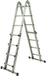 WERNER Scară aluminiu profesională telescopică WERNER aluminiu 4 tronsoane 4x4 trepte (48974)
