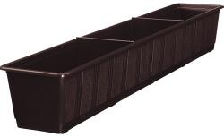 Geli Jardinieră Geli standard, plastic, 100x17x14 cm, maro (80310008)
