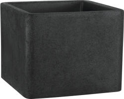 Geli Ghiveci flori Geli Cube pătrat plastic 38x38x33 cm antracit (17404038)