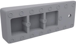 Tarrox Opritor de ușă tip pană Tarrox 98x40x13mm plastic, gri (5850)
