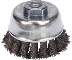 Lessmann Perie sârmă cupă Lessmann Ø90mm, sârmă dură de oțel (485.237.HB)