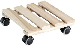 WAGNER Suport ghiveci cu roți Wagner fag 25x25 cm capacitate portantă 100 kg (20009701)