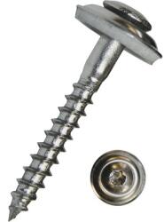 Dresselhaus Șuruburi pentru tablă cu cap semibombat Torx și șaibă cauciuc EPDM Dresselhaus 4, 5x55 mm oțel inox A2, 100 bucăți (0/3516/000/ 4,5/ 55/ /02)