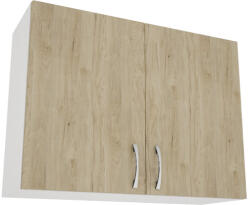 haaus Corp superior bucătărie 80 cm, 2 uși, alb/lemn natural (505073)
