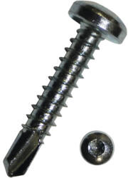 Dresselhaus Șuruburi universale autoforante cu cap bombat Torx Dresselhaus 4, 8x19 mm DIN7504 oțel zincat, 100 bucăți (0/6054/001/4,8X19/51)