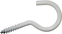 Dresselhaus Șuruburi pentru lemn cu cârlig Dresselhaus 5, 8x100 mm oțel plastifiat alb, 20 bucăți (0/4216/796/5,8X100/77)