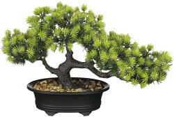 Mica Bonsai artificial în ghiveci MICA H 21 cm verde (1128796)