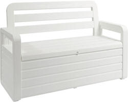 Toomax Bancă grădină TOOMAX plastic 132, 5x58x89 cm alb (599)