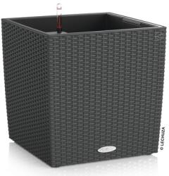 Lechuza Ghiveci Lechuza Cube Cottage plastic 30x30x30 cm, granit (15372)