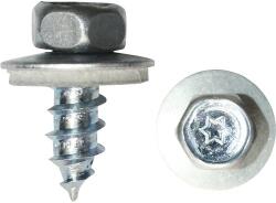 Dresselhaus Șuruburi pentru acoperiș cu cap hexagonal Torx și șaibă cauciuc EPDM Dresselhaus 6, 5x90 mm oțel zincat, 100 bucăți (0/6520/001/ 6,5/ 90/ /02)