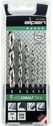 Alpen Burghie metale HSS-Cobalt Alpen Ø2-8 mm DIN338, set 6 piese (100606100) Burghiu