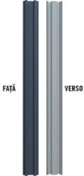 Bravo Șipcă metalică gard Bravo capăt drept 1750x90x0, 45 mm gri antracit mat RAL 7016 (J17017BI617)