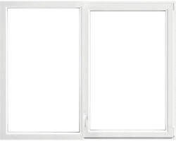 ARON Fereastră PVC termopan ARON Econ 5 camere geam tripan 146x116 cm fixă + deschidere dublă dreapta (W2DRHROCK2.0002)