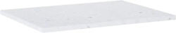 Jungborn Blat lavoar baie marmură compactă Terrazzo alb mat 60, 6x46 cm Jungborn (168538)