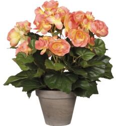 Mica Floare artificială begonie MICA roz somon (977509)