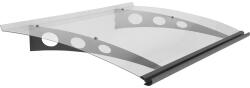 ARON Copertină ARON Protega 135x90, 5 cm brațe oțel antracit policarbonat plin transparent 0, 3 cm (703260)
