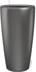 Lechuza Ghiveci Lechuza Rondo Ø 32 cm H 56 cm antracit metalic incl. sistem de irigare, inserție plante, substrat, indicator al nivelului de apă (15783)