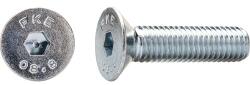 Dresselhaus Șuruburi metrice cu cap înecat și hexagon interior Dresselhaus 6x50 mm DIN7991 oțel zincat, 100 bucăți (0/0306/001/6x50/74)