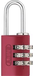 ABUS Lacăt aluminiu Abus 20mm, belciug Ø3mm, cu cifru, roșu (526794)