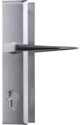 ABUS Mânere cu șild ușă intrare Abus BP90F1 90/240 mm, pentru cilindru, argintiu (780028)